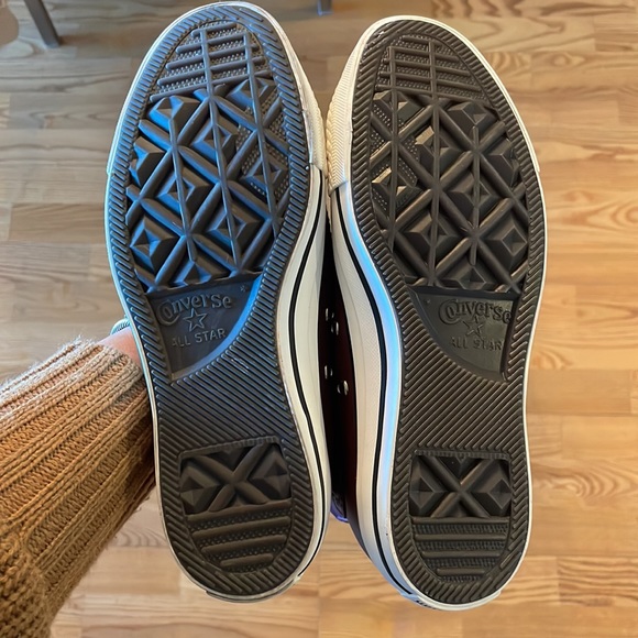 High Top Leather Shearling like lined Converse - Picture 4 of 4